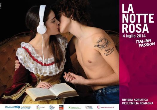 locandina Notte Rosa 2014 Cattolica (Rimini)